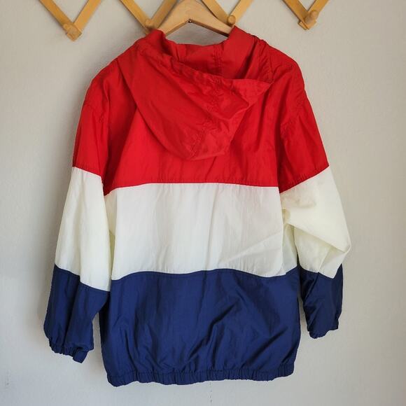 Vintage Jennifer Moore Activewear Red, White and Blue Windbreaker Size Small - Picture 3 of 8